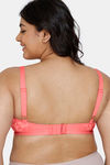 Zivame True Curv Laminated Cup Non Wired Full Coverage Super Support Bra - Georgia Peach — thumbnail 2